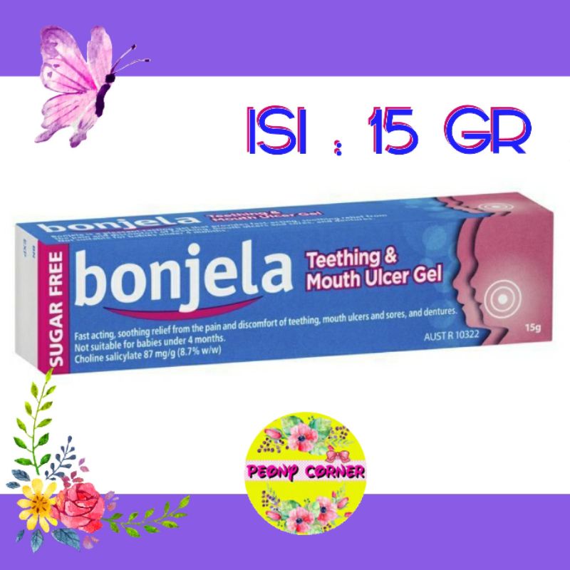 Bonjela Teething Gel Sugar Free gel pereda sakit tumbuh gigi bayi bebas gula bonjela sariawan