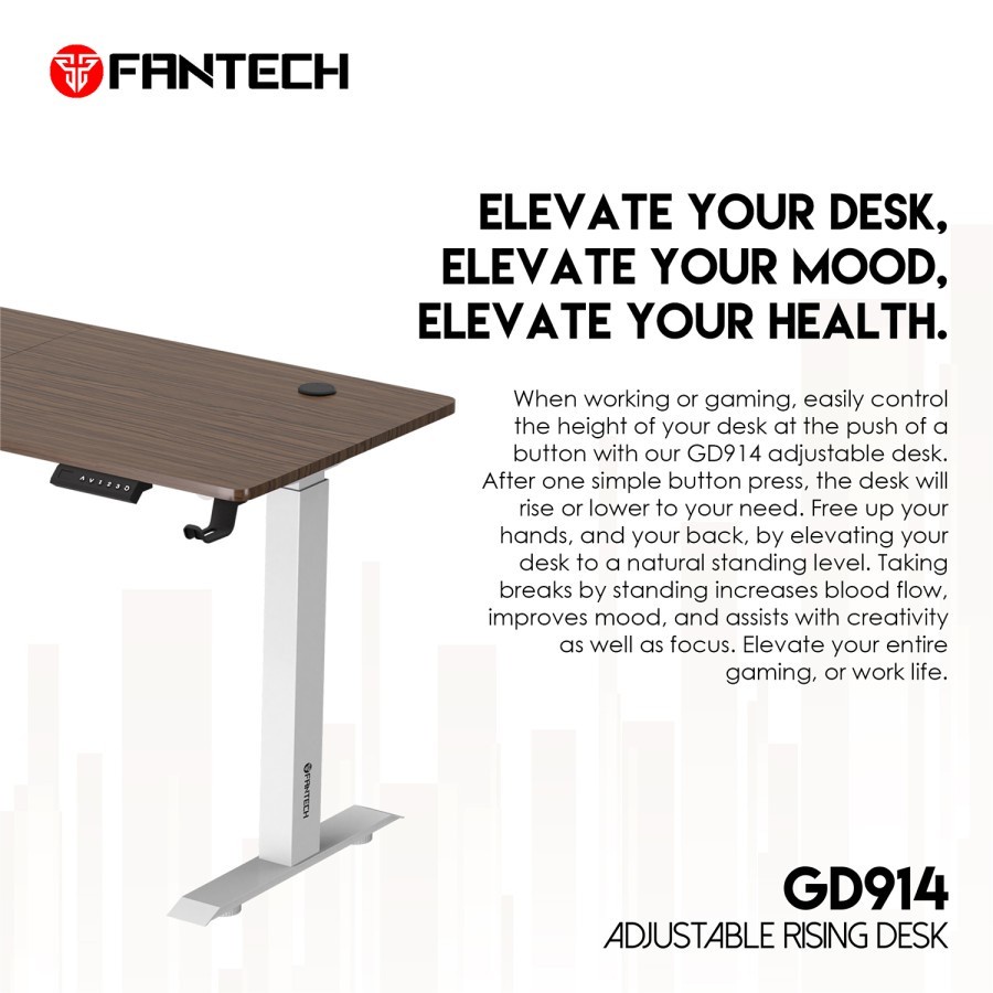 Fantech GD914  GD-914 Electric Gaming Desk Meja Komputer