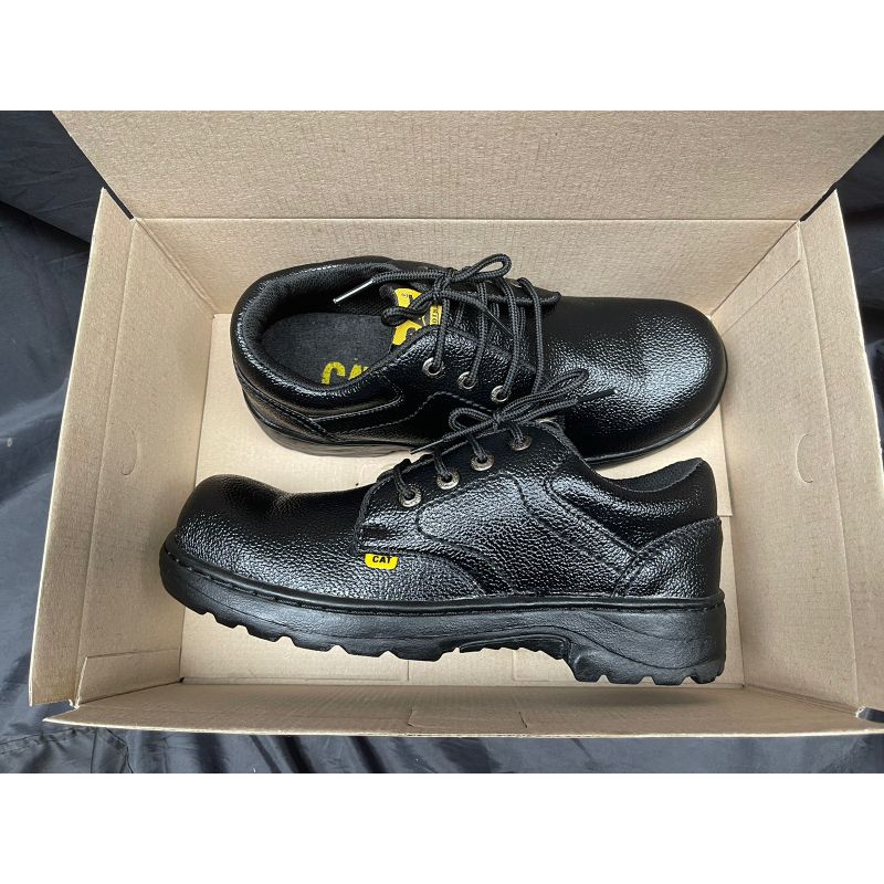 sepatu safety Caterpillar ujung besi, sepatu pria terlaris