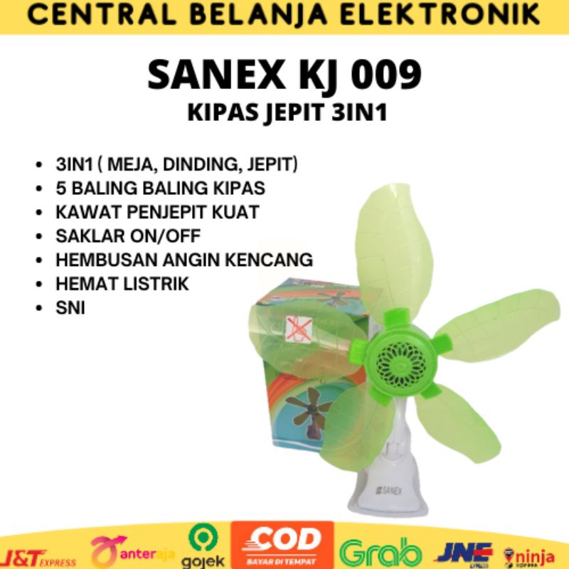 Kipas angin mini Sanex KJ 008/ kipas jepit sanex kj009