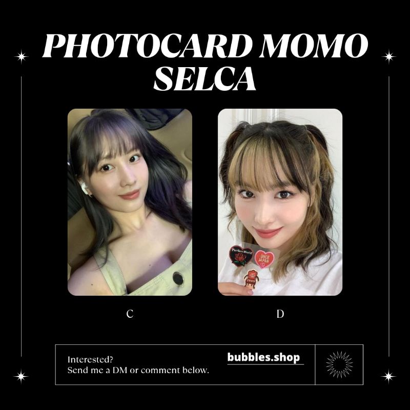 PHOTOCARD UNOFFICIAL MOMO TWICE SELCA