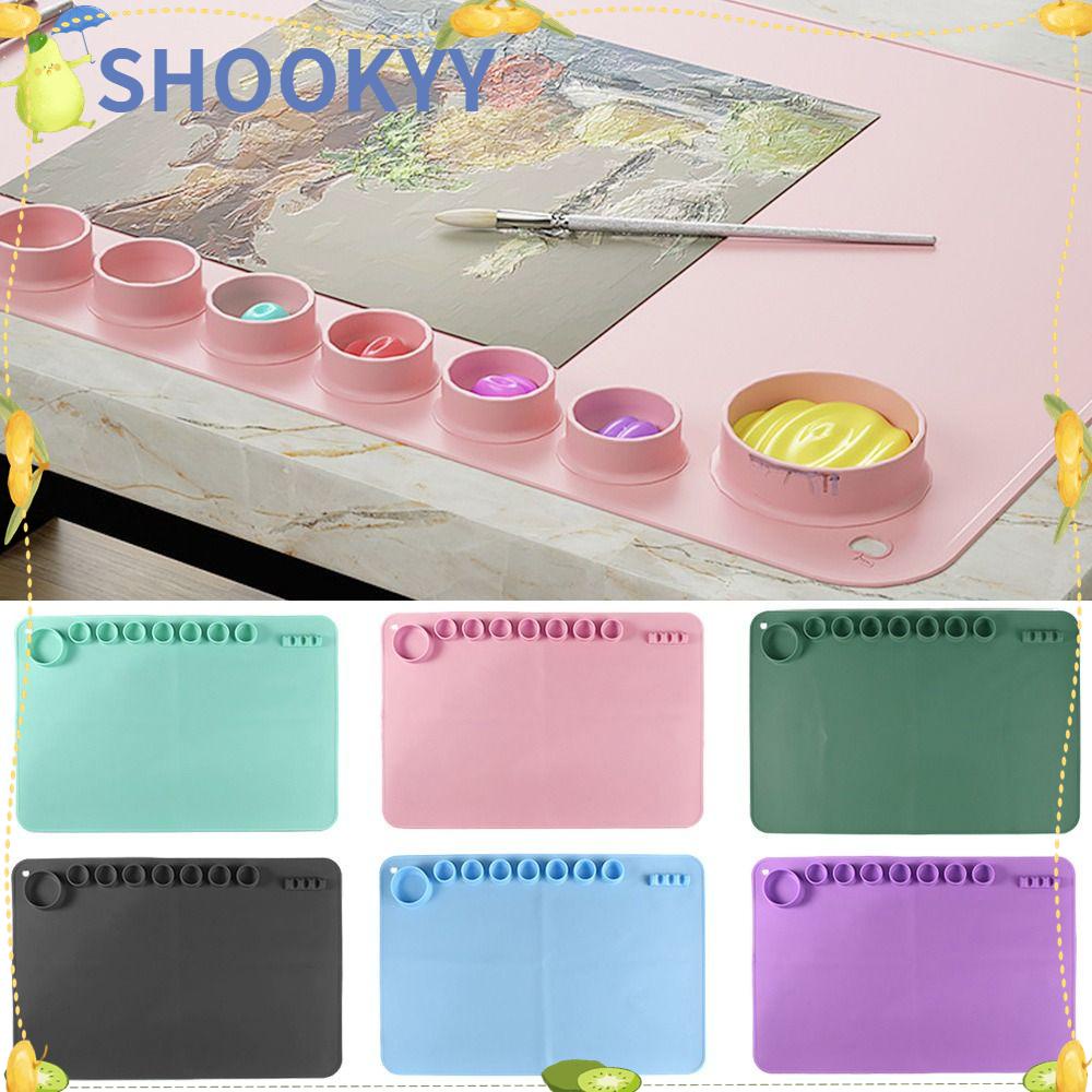 Chookyy Alas Lukis Silikon Art Waterproof Anti Lengket Craft Mat Untuk Melukis