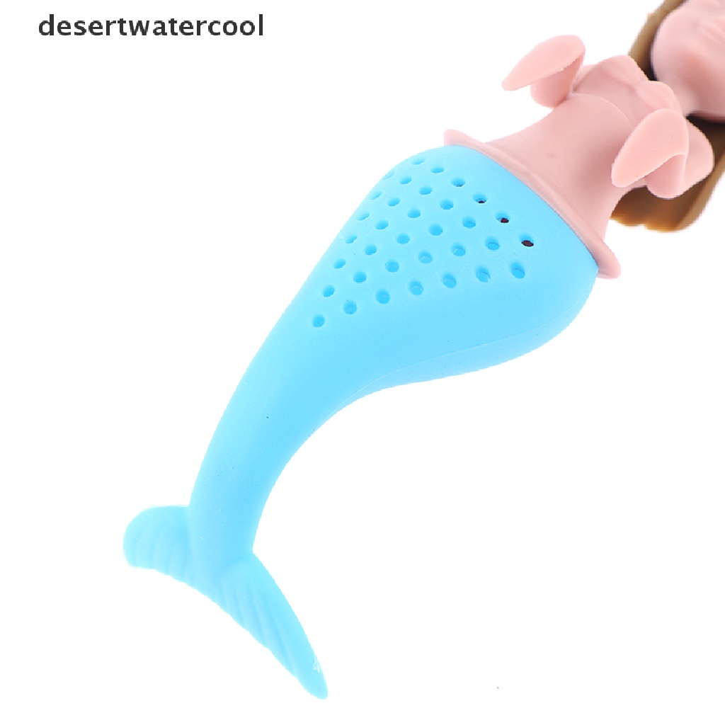 Deid Mermaid Tea Infuser Silicone Kantong Teh Reusable Strainer Filter Teko Infusers Martijn