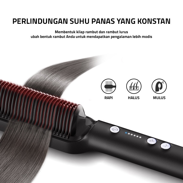 Catokan Sisir Pelurus Padabanic Alat Catok Pelurus Rambut Cepat Panas Fast