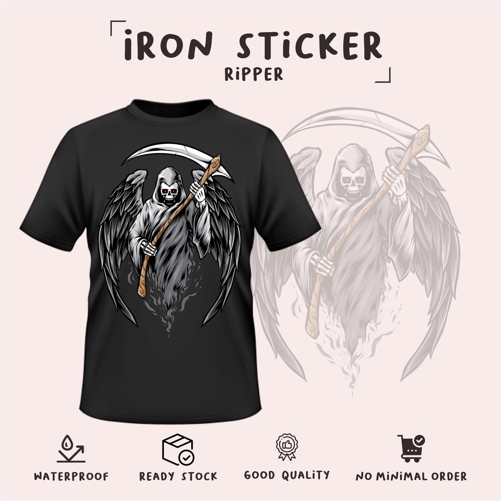 

stiker dtf sablon baju/murah/RIPPER/stiker setrika