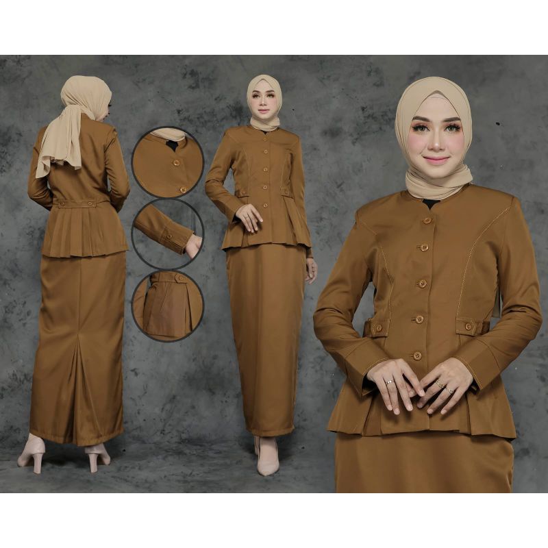 baju seragam Pemda wanita blazer Pemda tua baju dinas ASN blazer kode elp
