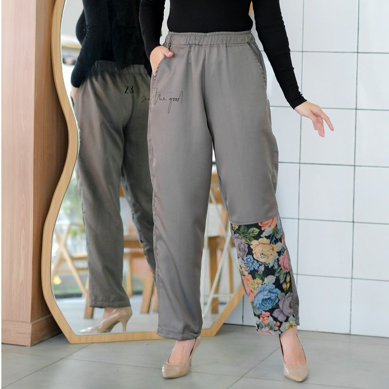 Nana Pants, CELANA PANJANG WANITA CANTIK MODIS FIT XL LP 62-90 BAHAN KATUN DRILL IMPORT TERMURAH KEKINIAN OOTD