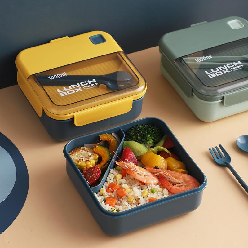 Kotak Makan / Lunch Box BENTO KOTAK &amp; OVAL 1000ml BPA Free