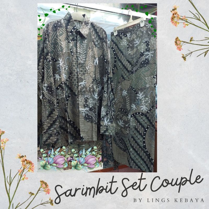 Batik Couple Sarimbit Set Kemeja Panjang dan Rok