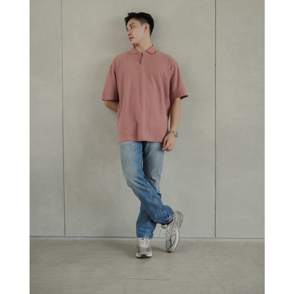 Kaos POLO OVERSIZE Pria Premium - ByBlank - Nara Oversize Polo