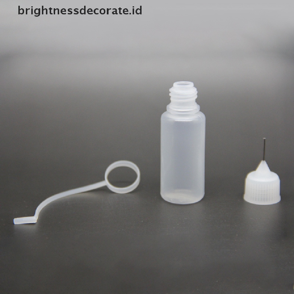 [Birth] Botol Aplikator Tip Bottle 10ml Untuk Alat Makeup Minyak Mulut Runcing Cat [ID]