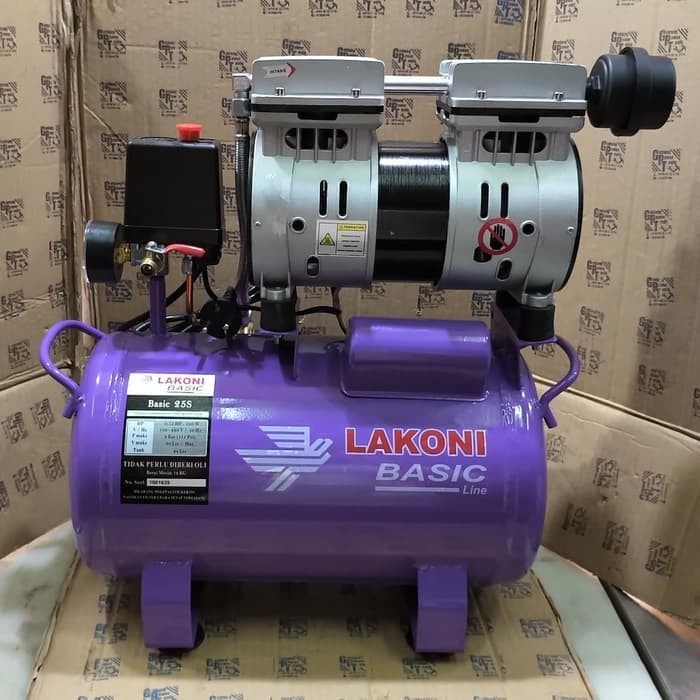 Kompresor Lakoni Basic 25S Paket Cat / Paket Cat Lakoni Basic 25S #Original