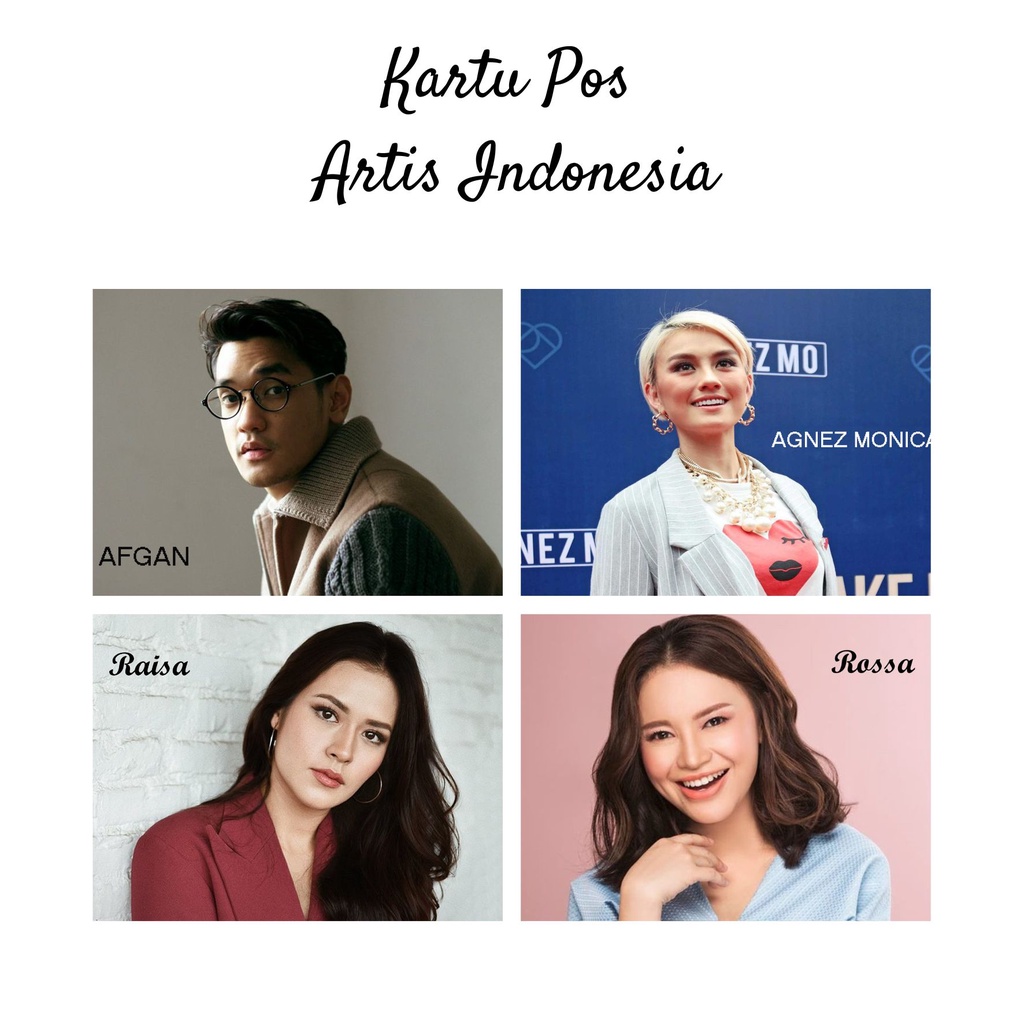 

MC- Kartu pos kartupos Artis Indonesia / Artist Postcard