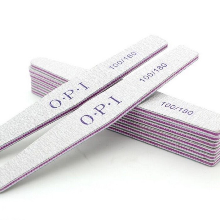 Kikir Kuku OPI 100/180 Nail File Amplas Kuku Dua Sisi / Pengkilat Kuku - OPI 100/180