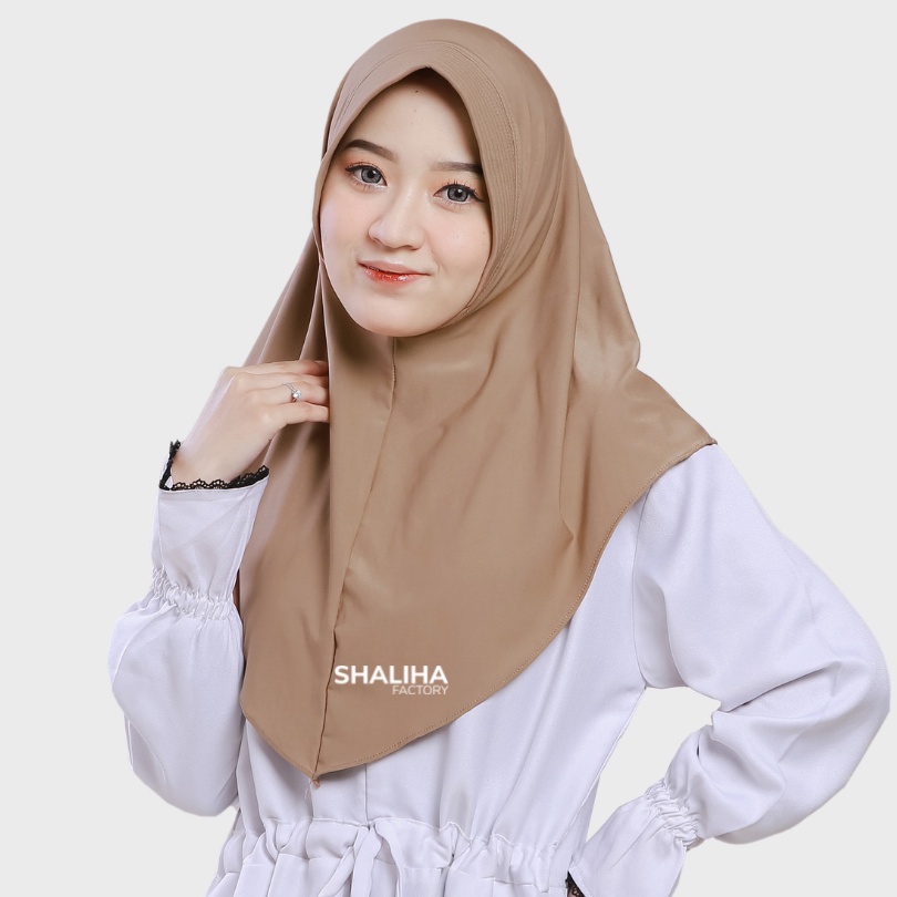 ShalihaFactory - Kerudung Jilbab Bergo Sport Instan Jersey Menutup Dada | Zeta Instan