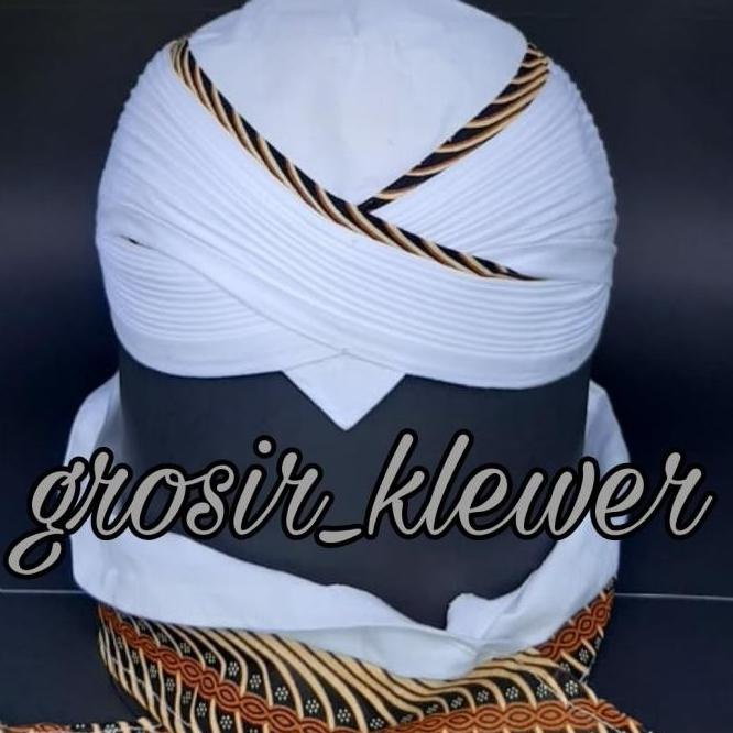 sale blangkon sunan kalijaga warna putih//blangkon kasunanan terjamin
