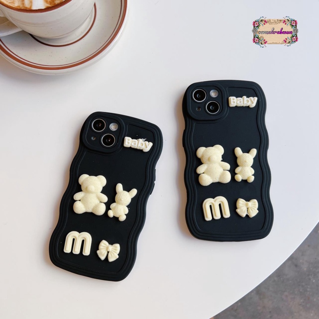 Y026 SOFTCASE 3D KARAKTER RABBIT MODEL GELOMBANG WAVE FOR REDMI 5A 6A 8 8A PRO 9A 9C 10A 9T 10 10c C40  NOTE 4 4X 5 7 5A PRIME 8 9 10 11 11E 12 PRO MI A1 PLUS POCO M3 X3 PRO M4 M5 SB4646