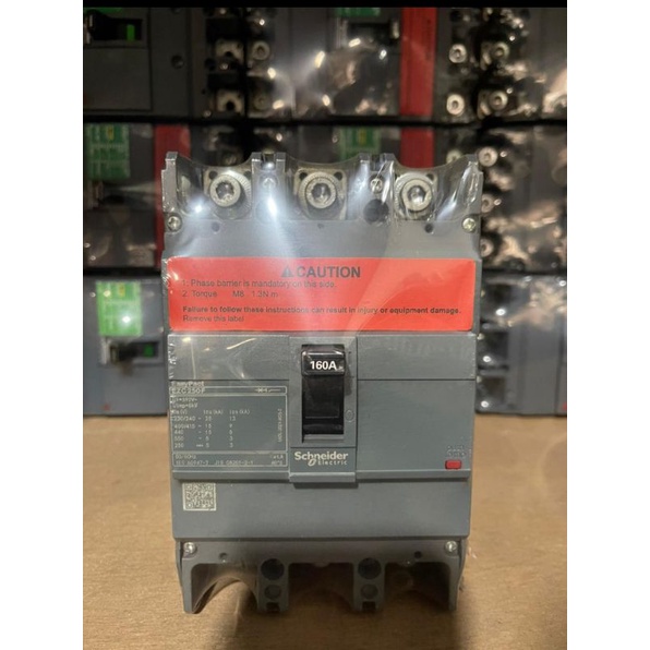 MCCB EZC Schneider 3Phase 120A 160A 200A 250A