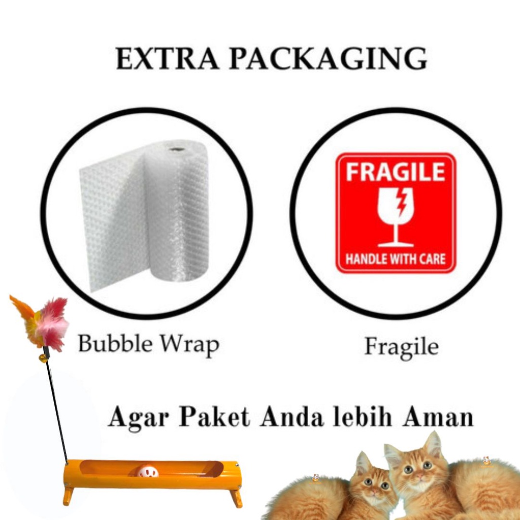 Mainan Kucing Tower Interaktif Bola Tikus Bulu Murah Cat Toy FEZONE