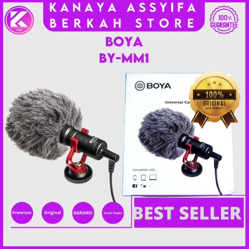 Boya Shotgun Microphone for Smartphone &amp; DSLR - BY-MM1