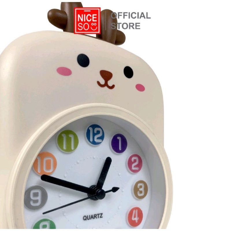 JAM WEKER JAM ALARM TIDUR JAM BEKER ANAK MOTIF LUCU JAM ALARM CLOCK