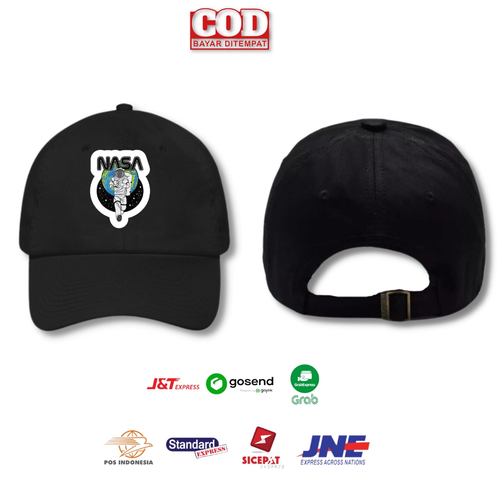 Topi Baseball Cap Pria Wanita Dewasa Distro Nasa Terbaru Tali Ring Besi