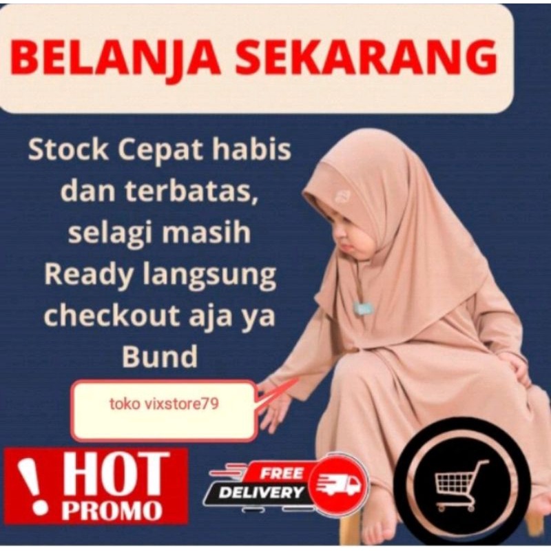 Baju Gamis Anak Perempuan Polos Original 0-18 Bulan+jilbab Simpel Gamis Bayi Perempuan Sakira Baju Bayi Perempuan Dress impor Kado Ultah Babby Set Gamis Anak Perempuan