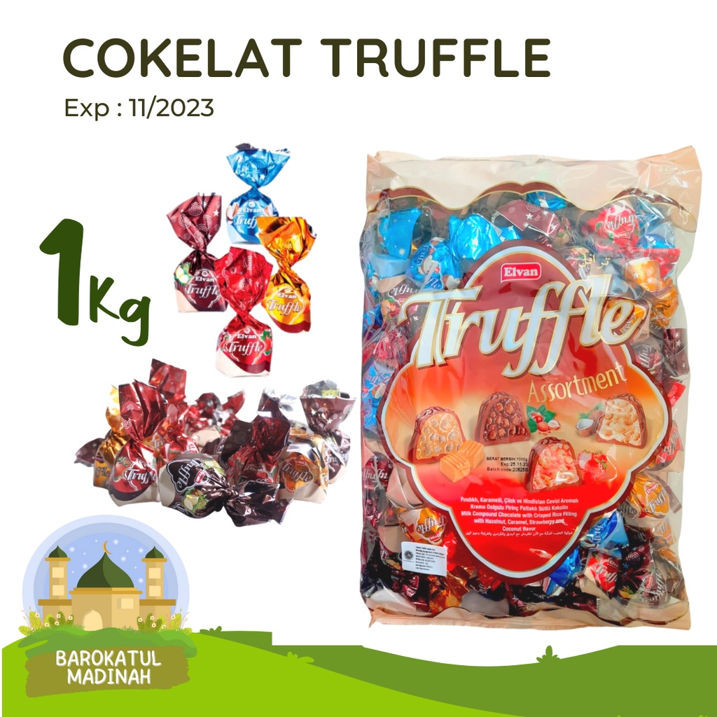 

Cokelat Truffle REAL 1kg Ecer Made In Turky Mix Premium Elvan Tuffle Coklat Arab Tafel Camilan Lebaran karamel crispy oleh oleh haji umroh grosir import murah banyak dicari