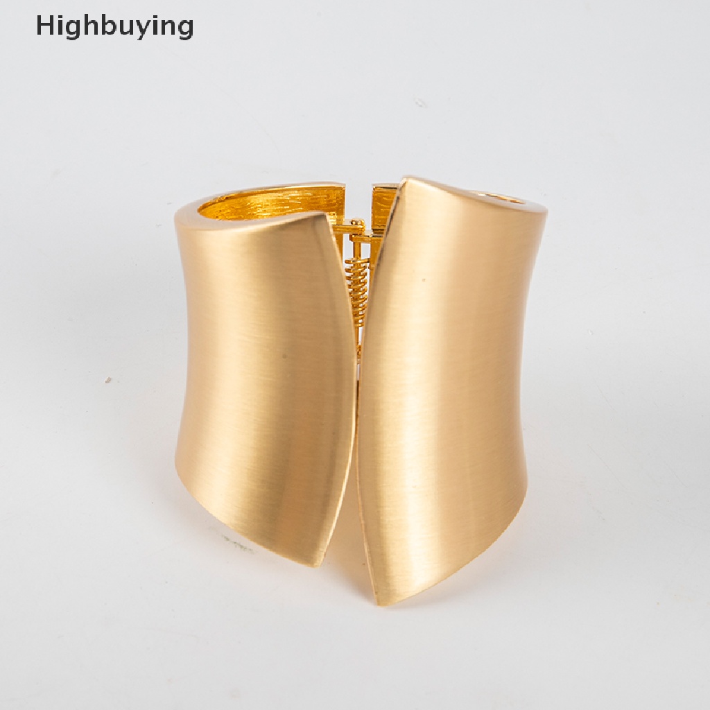 Hbid Gelang Bangles Asimetris Lebar Untuk Wanita Statement Alloy Bangle Jewelry Glory