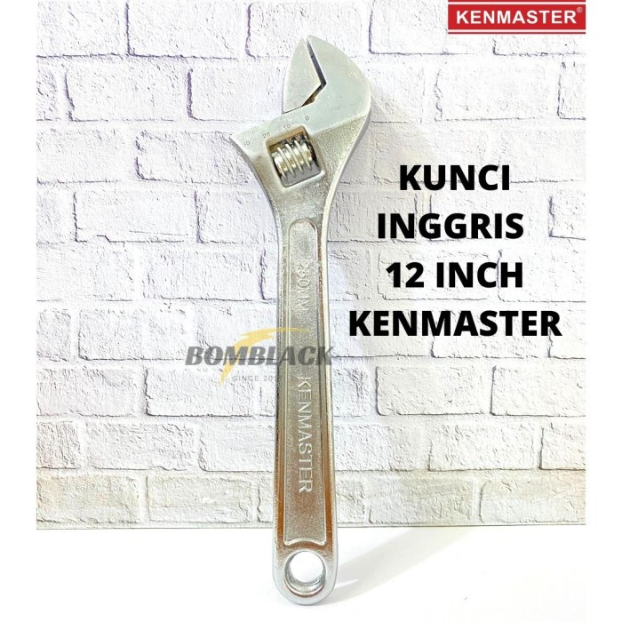 KENMASTER Kunci Inggris 12 inch 300mm Serbaguna Murah CHROME