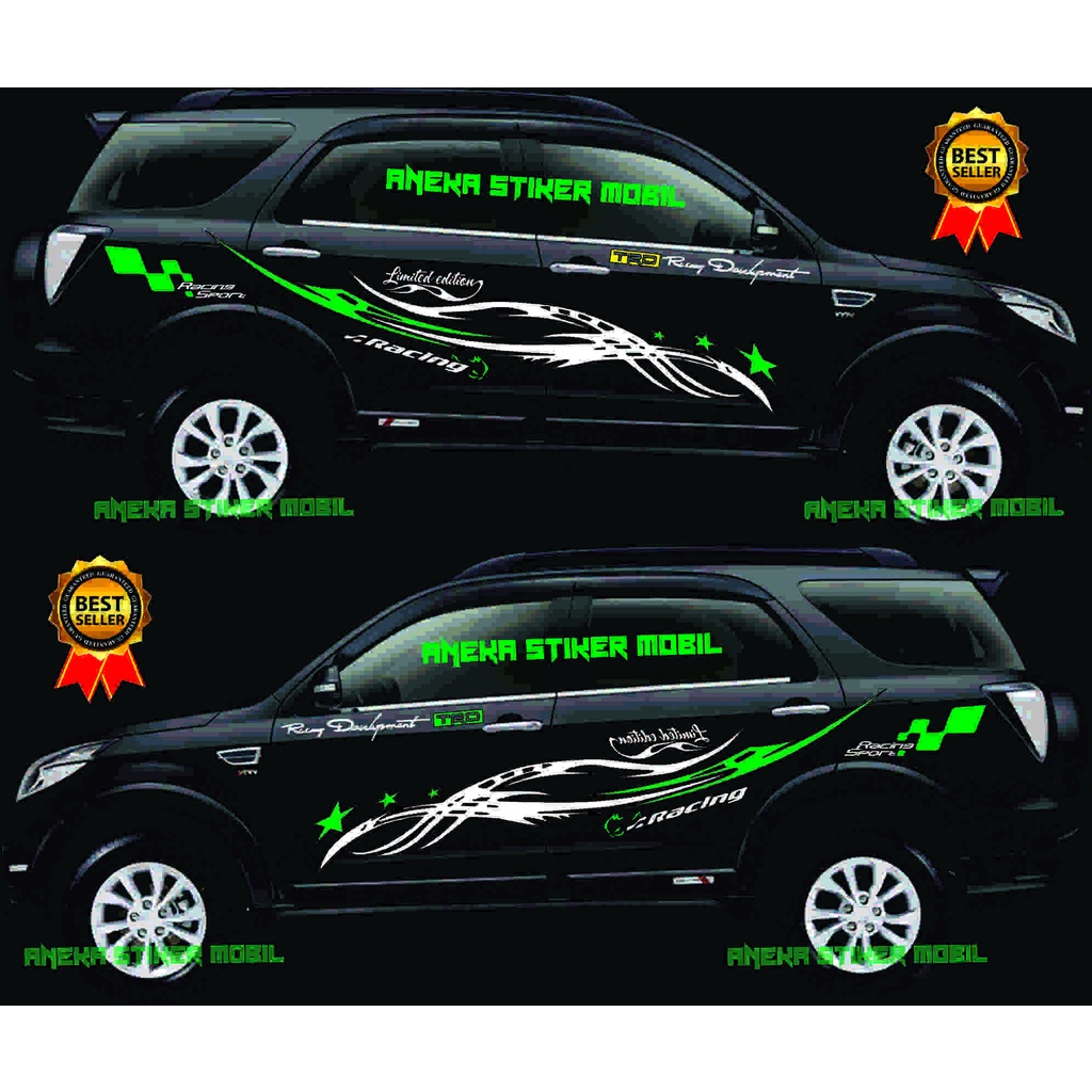 STICKER STIKER MOBIL RUSH STIKER CUTTING AL NEW RUSH STIKER TOYOTA RUSH