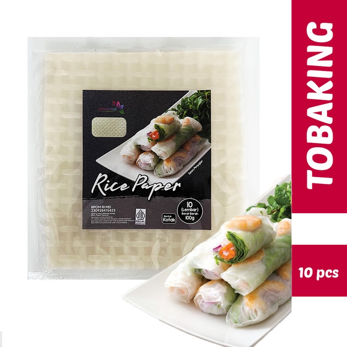 

Rice paper Kulit Lumpia Vietnam Spring Roll Banh Trang 10 lembar