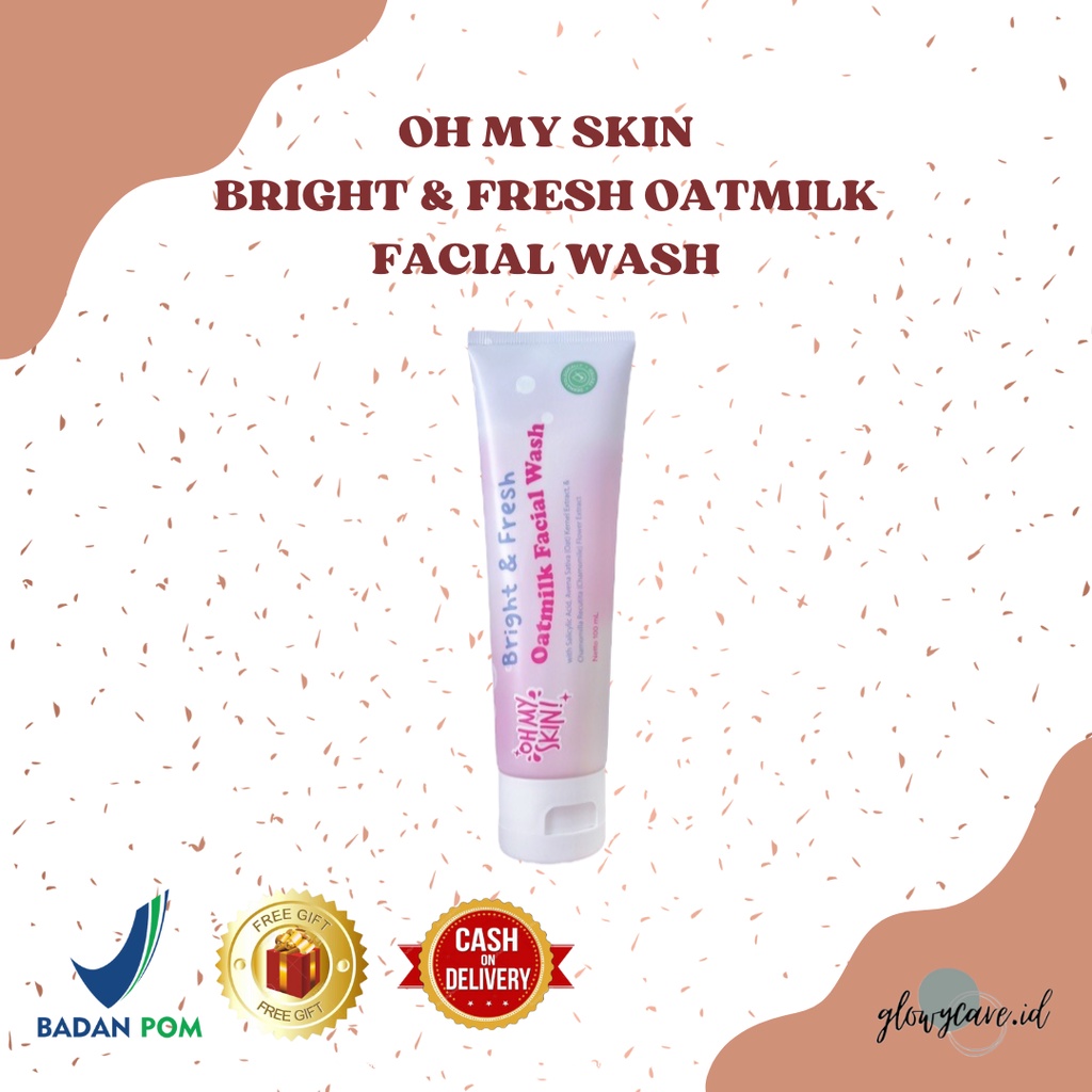 Ohmyskin Bright and Fresh Oatmilk Facial Wash