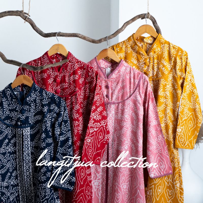 GLENCA GARUTAN 01 | TUNIK BATIK WANITA MODERN - LANGITJUA BATIK SOLO