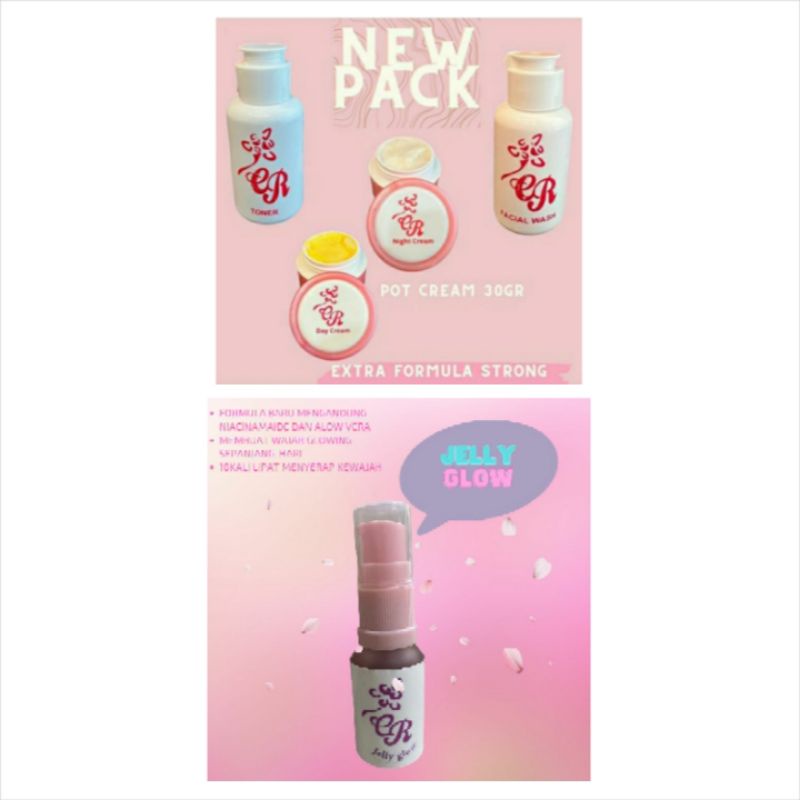 Paket Cream CR plus Serum Glow Jelly