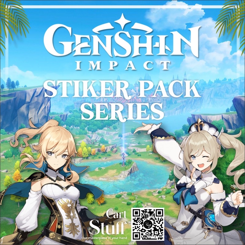 Stiker Genshin Impact Series tersedia 500++ gambar [MINIMAL ORDER 10PCS]