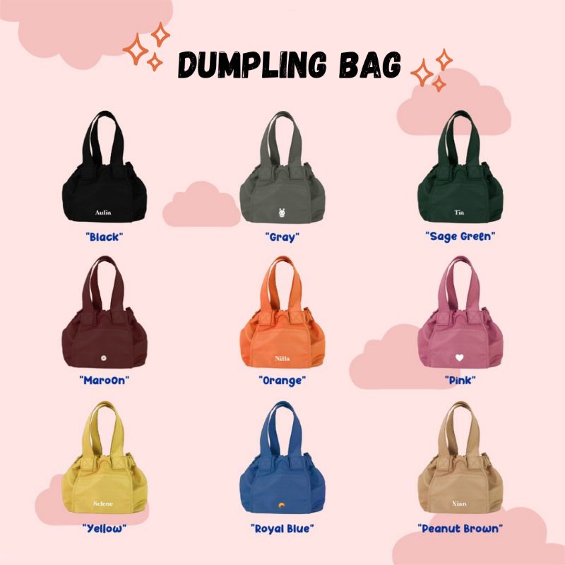MICRO DUMPLING BAG | TAS SELEMPANG WANITA FREE CUSTOM NAMA VIRAL BEYOND BTV MINI LARGE SLINGBAG PARA