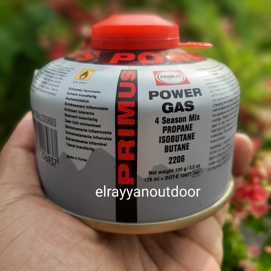 TABUNG GAS CANISTER PRIMUS POWER GAS 100g /3.5 OZ SILVER ORIGINAL