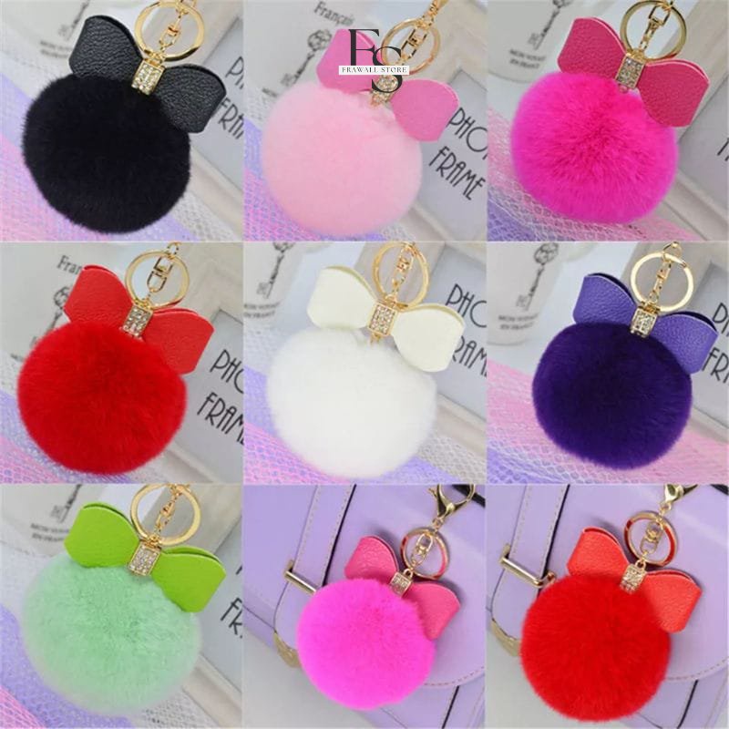 Frawall - Gantungan Kunci Viral Model Korea/Mainan Tas Lucu Pompom