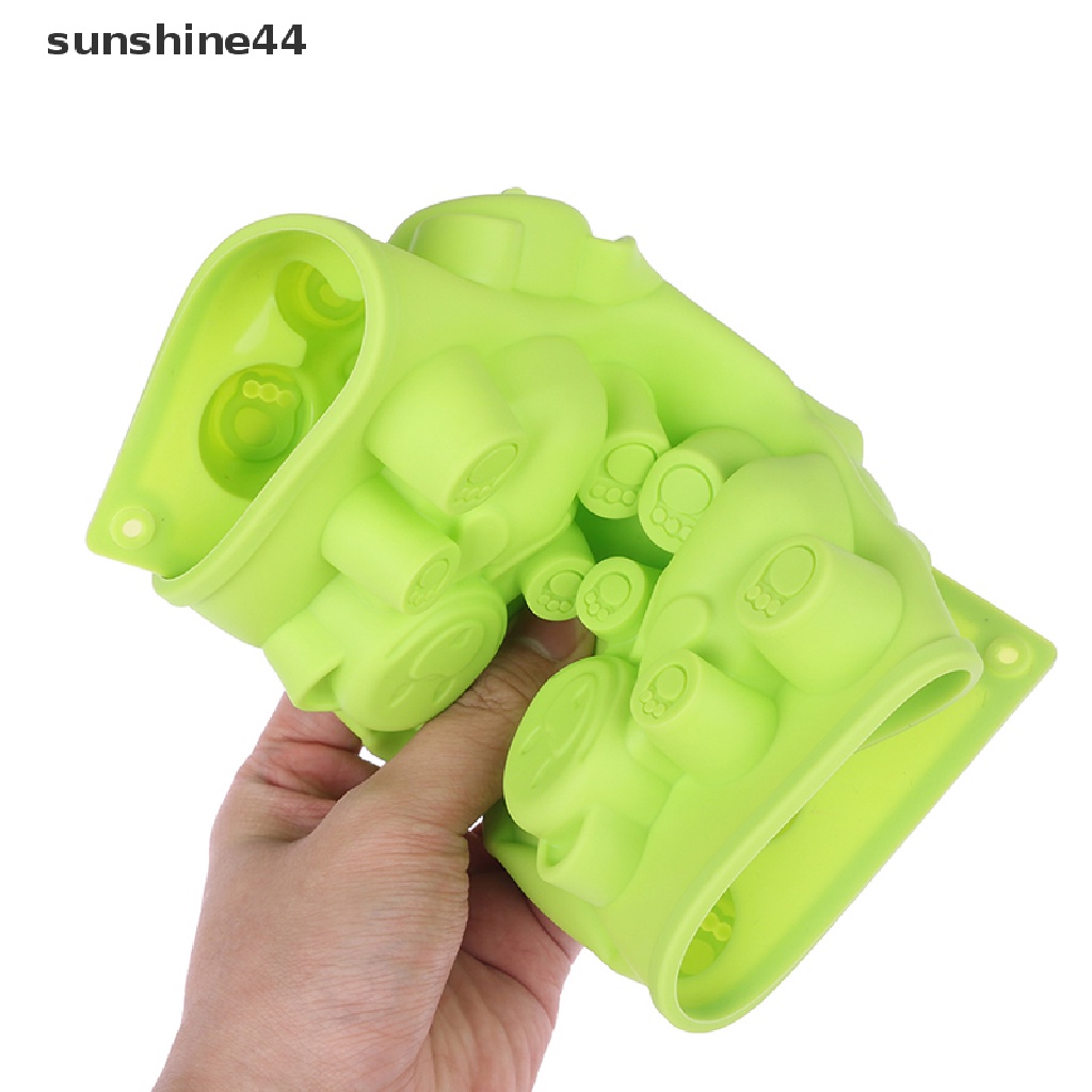 Sunshine 6lubang 3D Bentuk Beruang Yang Indah Cetakan Kue Silikon Baking Tools Perlengkapan Dapur.