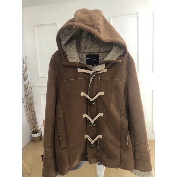 JAKET KIMTAN BULU DOMBA WOL WARNA BROWN UNISEX