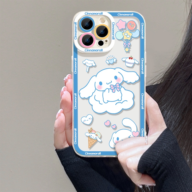 IPHONE Soft Case Lucu Kompatibel Untuk Iphone14 13 12 11 Pro Max XS XR X8 7 6S Plus Casing Hp Mini Transparan TPU Silikon Shockproof Clear Cover