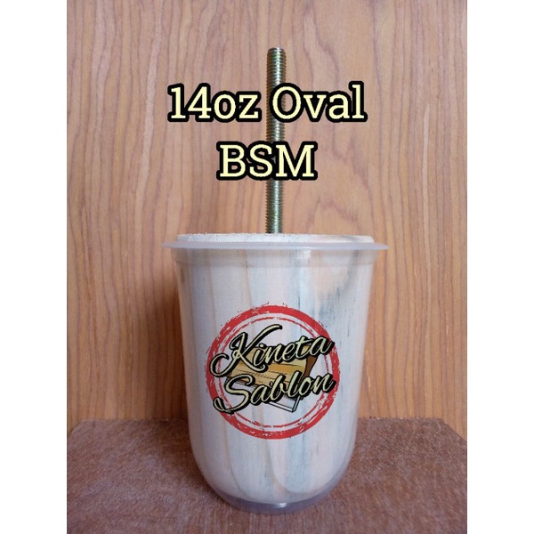 Moulding gelas cup uk 14oz oval merk BSM