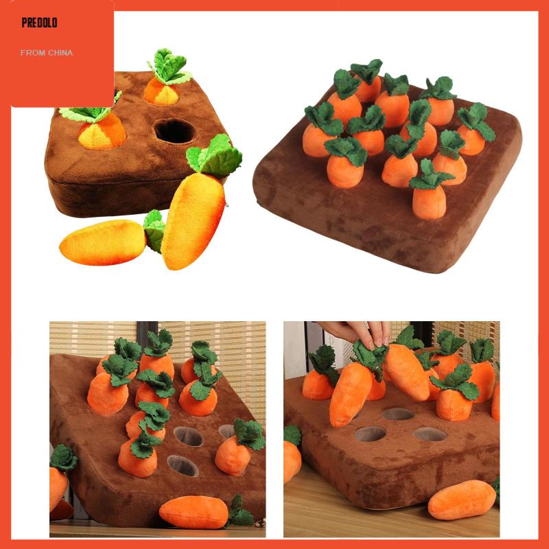 [Predolo] Novelty Dog Carrot Plush Toy 4 Pcs Carrot Tahan Lama IQ Mainan Hadiah Ulang Tahun Lembut