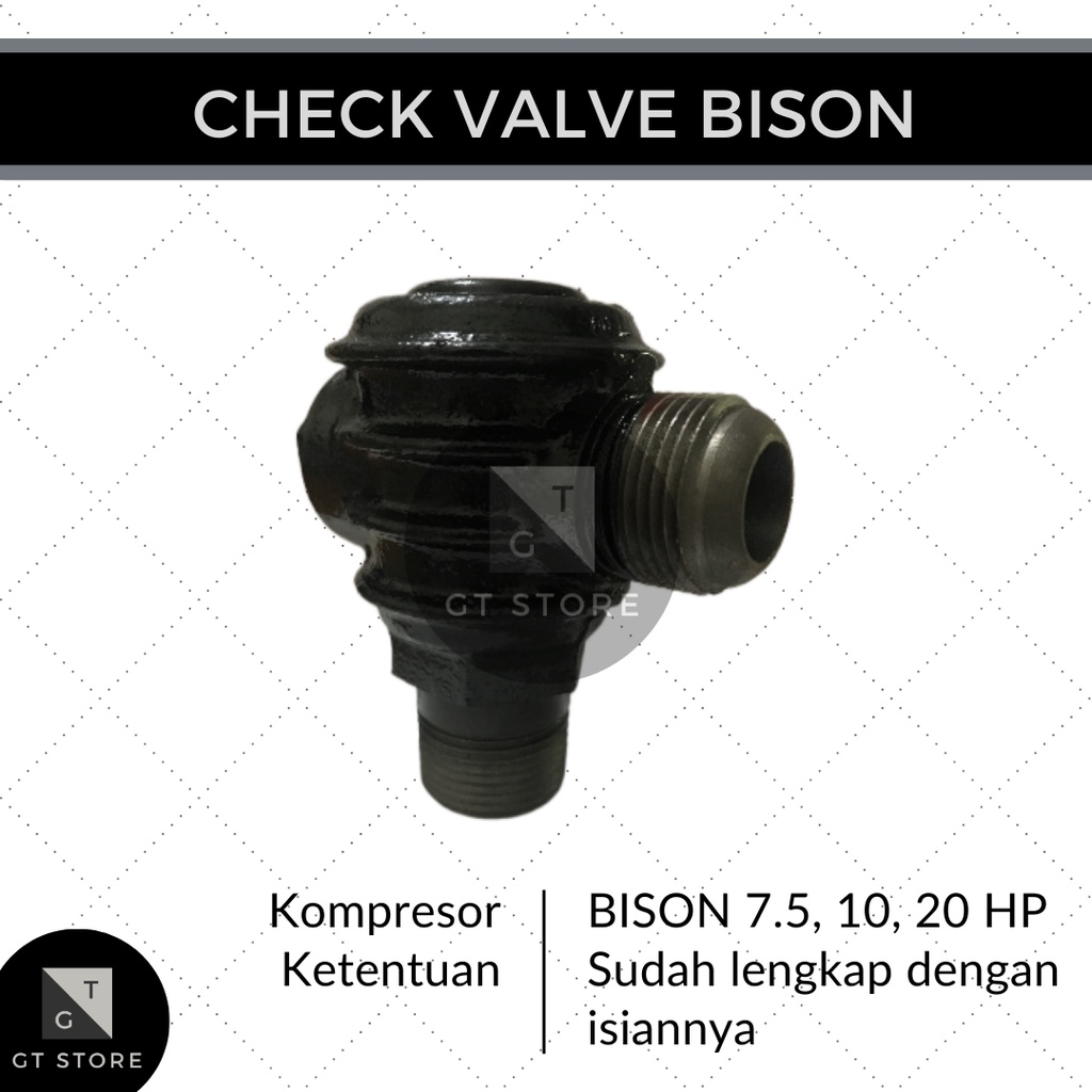 Check Valve 1” Kompresor Angin BISON 7.5 HP 10 HP 20 HP
