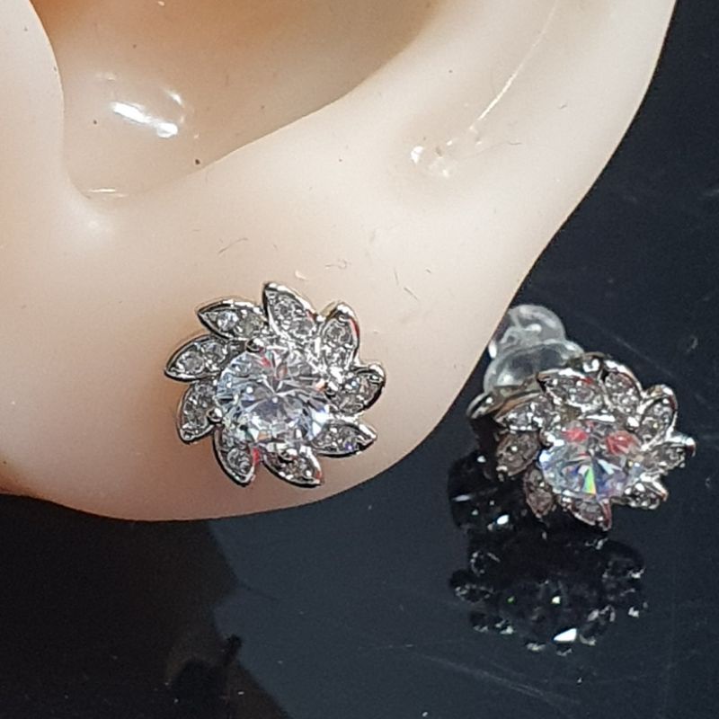 Anting tusuk mata motif bunga elgant A0524 ATS