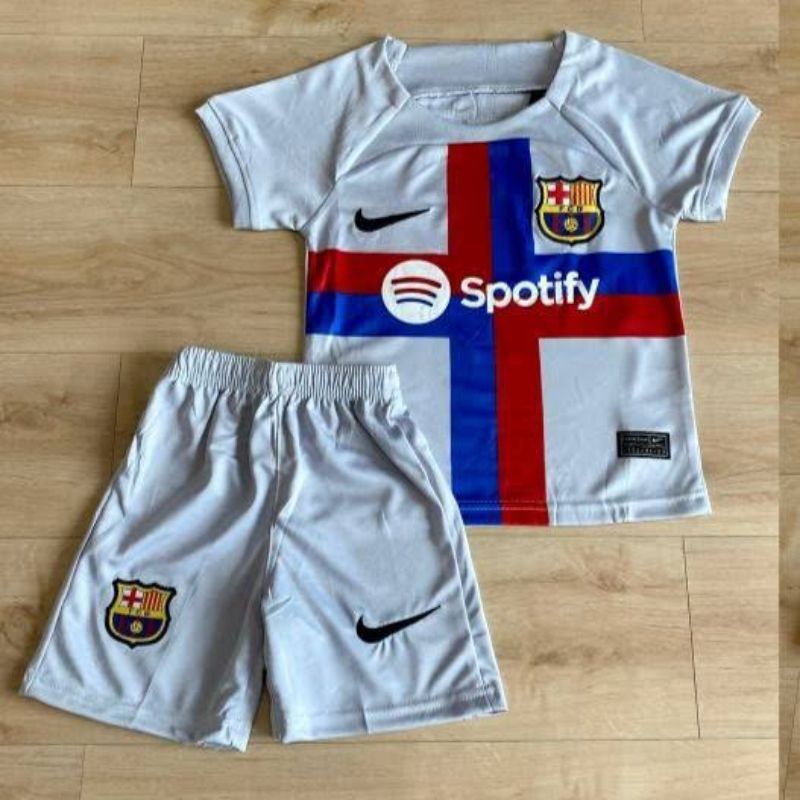 Jersey Anak Kids Barca Barcelona 3rd Third GREY 2022/2023 ABU ABU 22/23 Grade ori Official