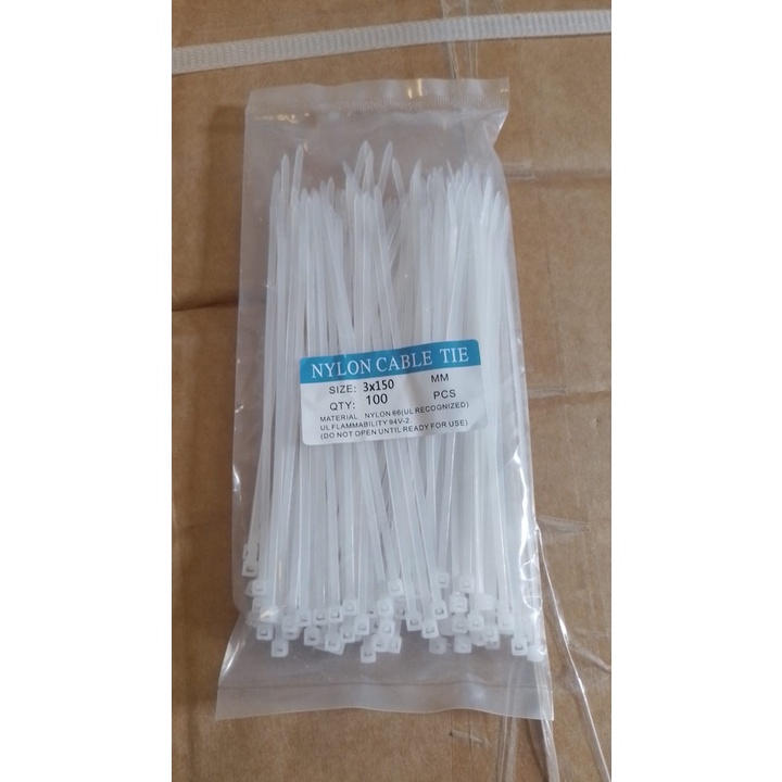 Kabel Tie Ties Pengait Kabel Serbaguna 3x150 MM Isi 100 Pcs