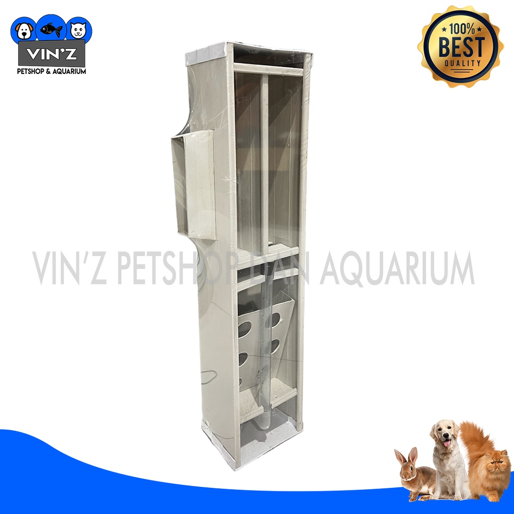 Top FIlter Aquarium WATER FALL Talang Air Media Filter Box Filter 60cm