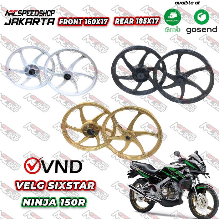 Vnd Velg Racing Six Star - Ninja 150 R / Ss / Kr Velg Only Vnd #Original
